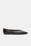 Clem Pointed Ballet Flat  Coffee Bean Snake Print  hi-res