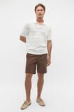 Crochet Knit Polo  Vintage White  hi-res