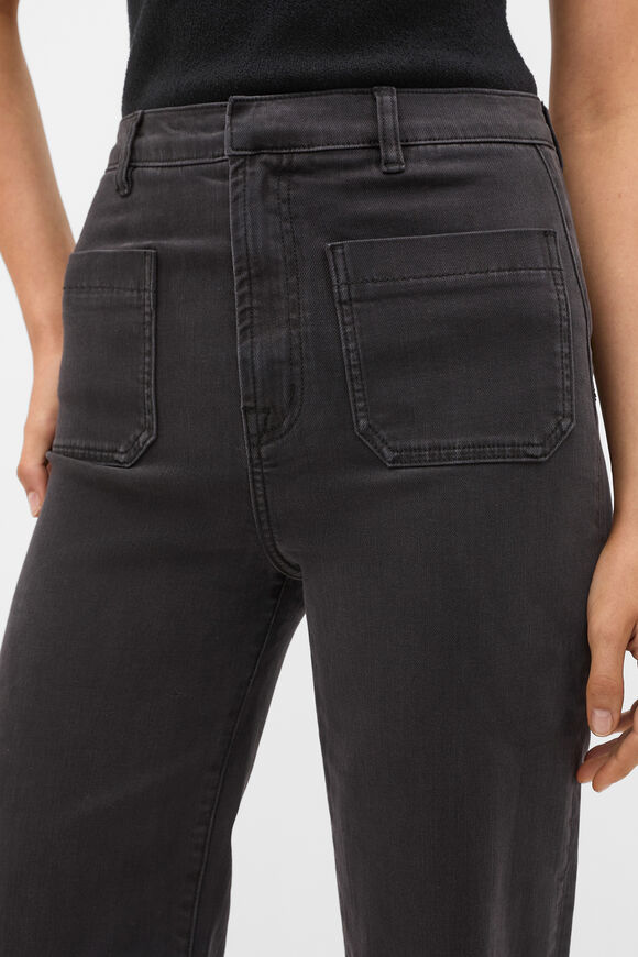 Core Wide Leg Pocket Jean  Charcoal Wash  hi-res