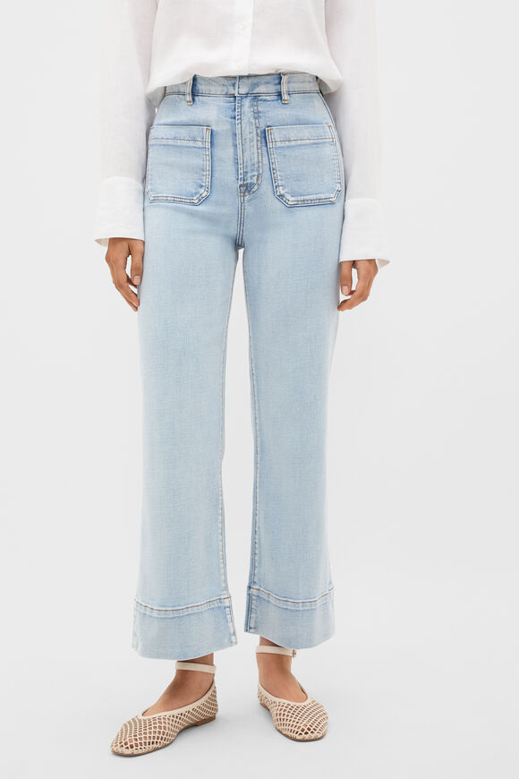 Core Wide Leg Pocket Jean  Pacific Wash  hi-res