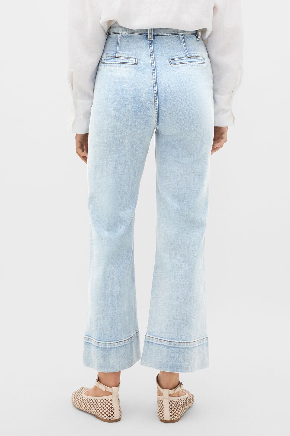 Core Wide Leg Pocket Jean  Pacific Wash