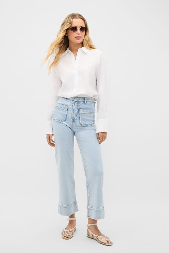 Core Wide Leg Pocket Jean  Pacific Wash  hi-res