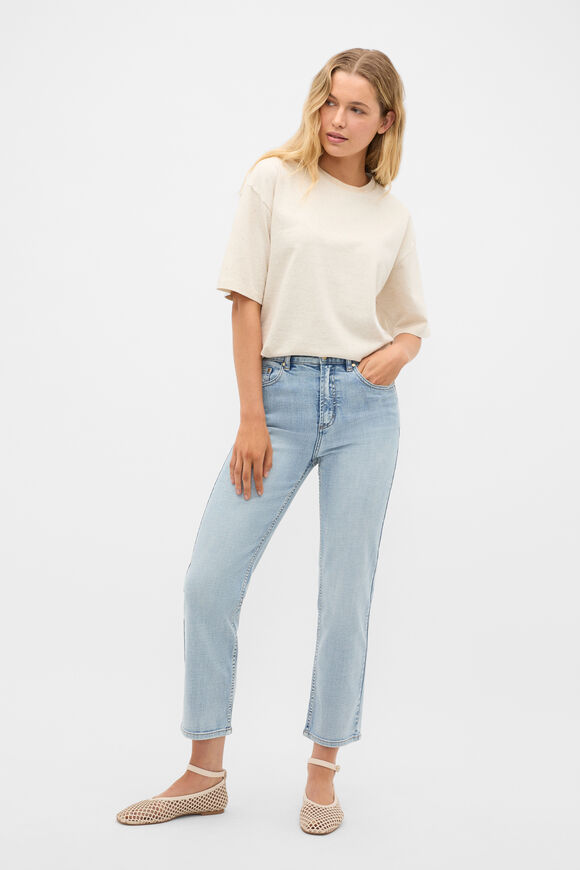 Core Straight Leg Stretch Jean  Mid Blue Wash  hi-res