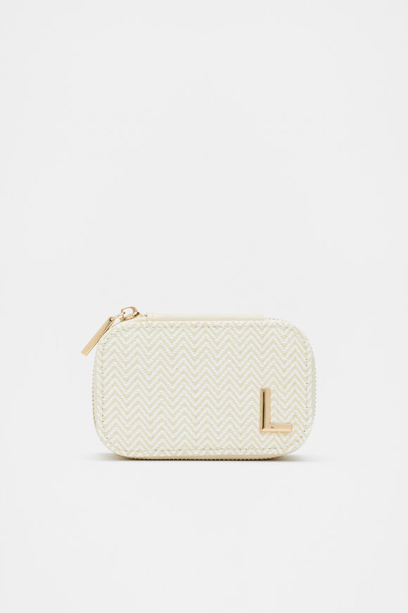 Initials Mini Jewellery Case  L  hi-res
