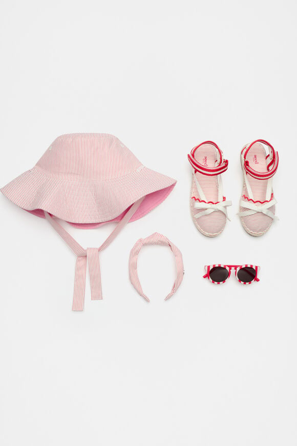 Stripe Espadrille  Strawberry Red  hi-res