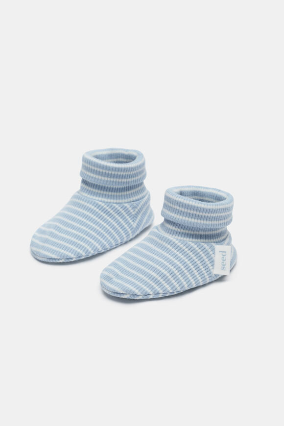 Core Rib Logo Bootie  Blue Stripe  hi-res
