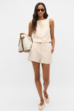 Twill Button Vest  Ecru  hi-res