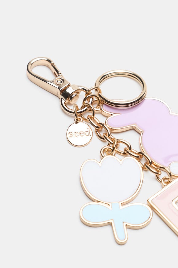 Bunny Initial Keyring  L  hi-res