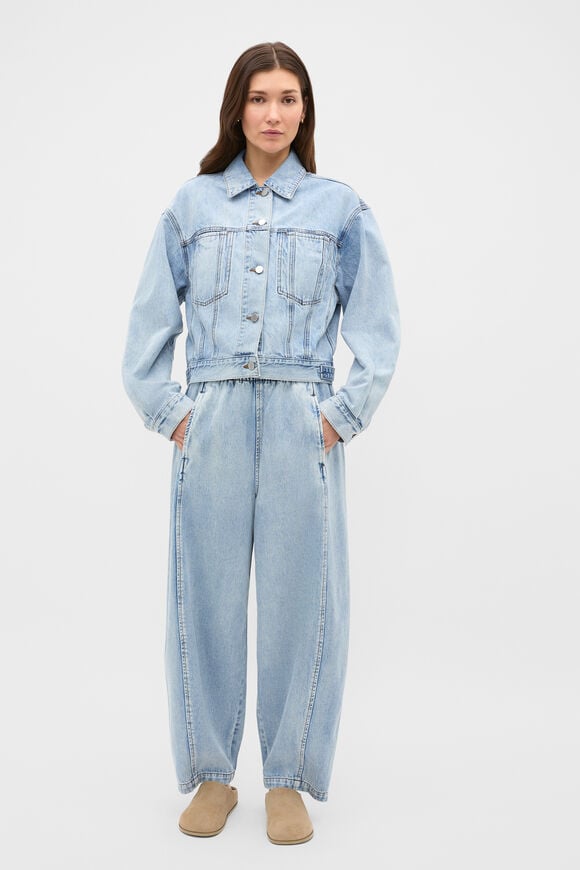 Denim Barrel Leg Jogger  Breeze Blue Wash  hi-res