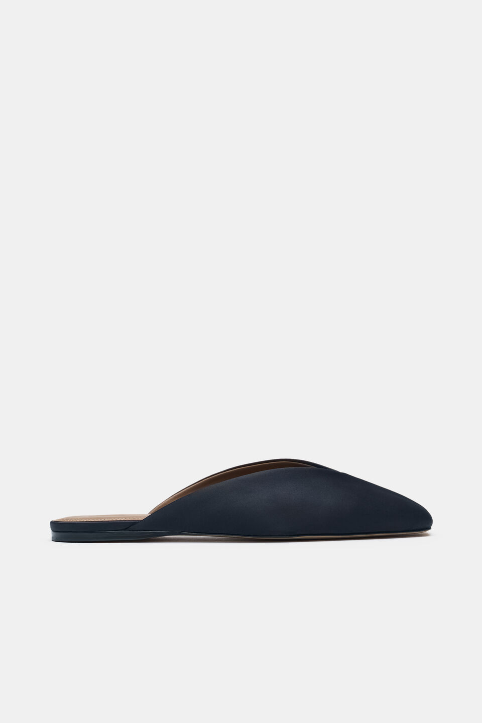 Carson Satin Mule  Twilight Blue