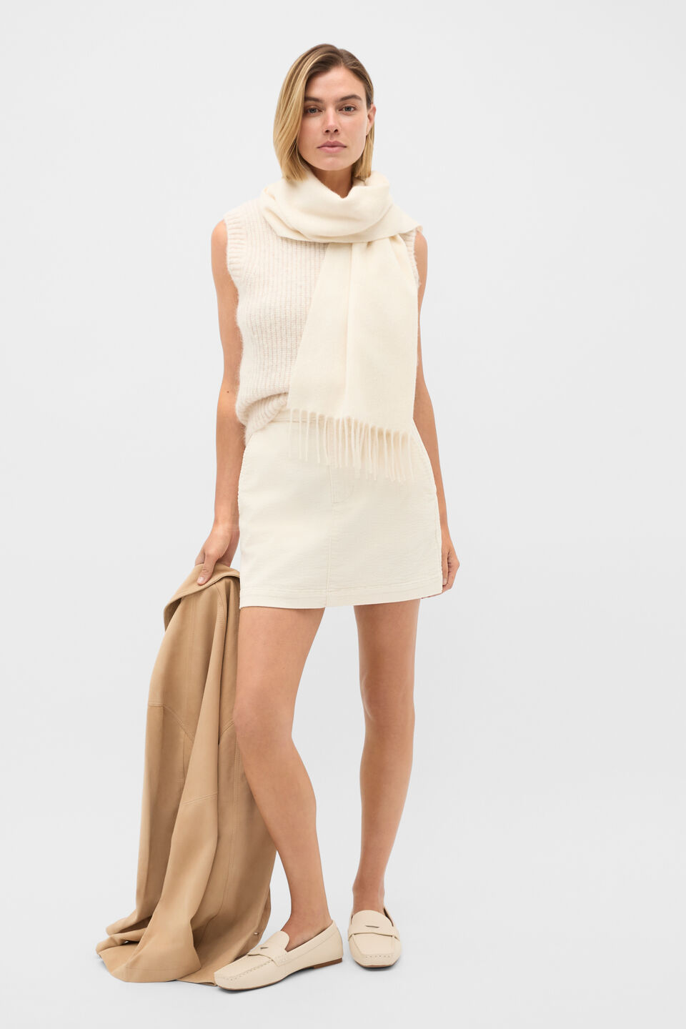 Lofty Neat Vest  Mist Marle
