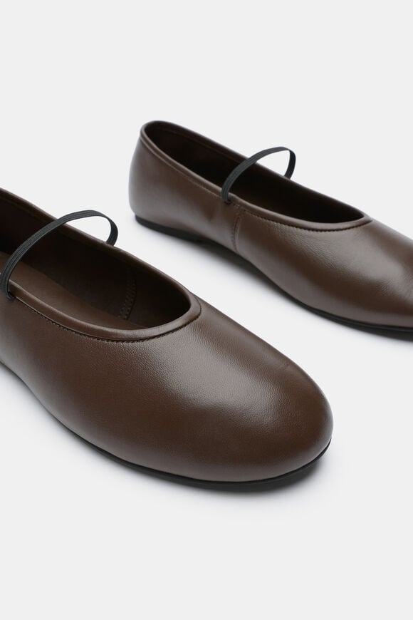 Ariel Ballet Flat  Chocolate  hi-res