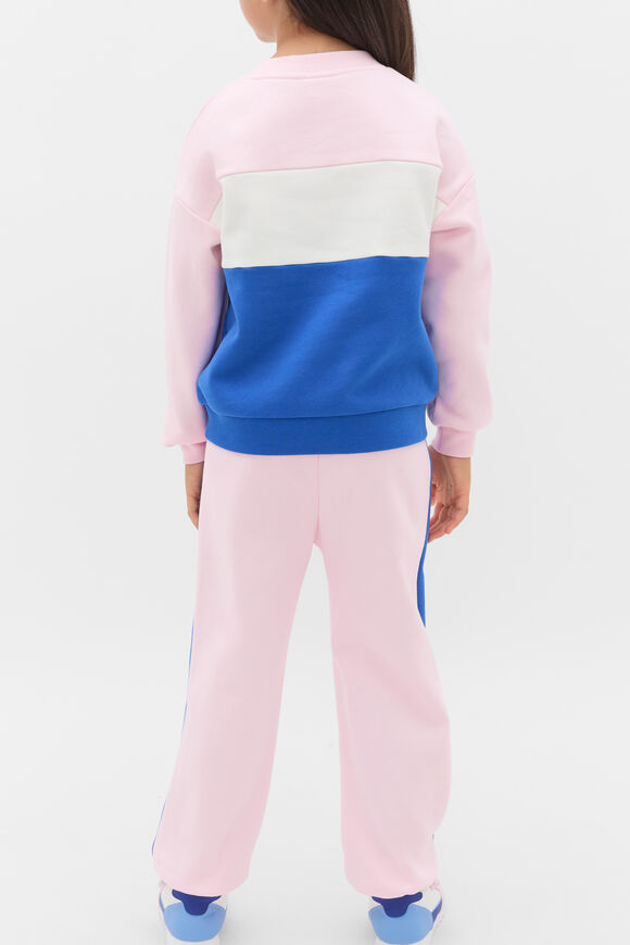 Colour Block Logo Sweat  Pink Lemonade  hi-res