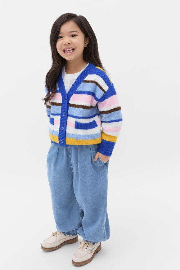 Stripe Knit Cardigan  Multi  hi-res