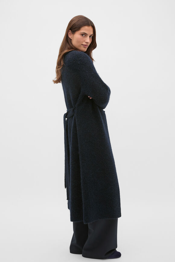 Luxe Fluffy Long Cardigan  Twilight Blue  hi-res