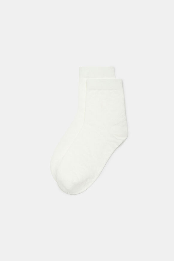 Ocelot Mesh Qtr Crew Sock  Cream  hi-res