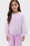 Fluffy Knit Cardigan  Orchid  hi-res