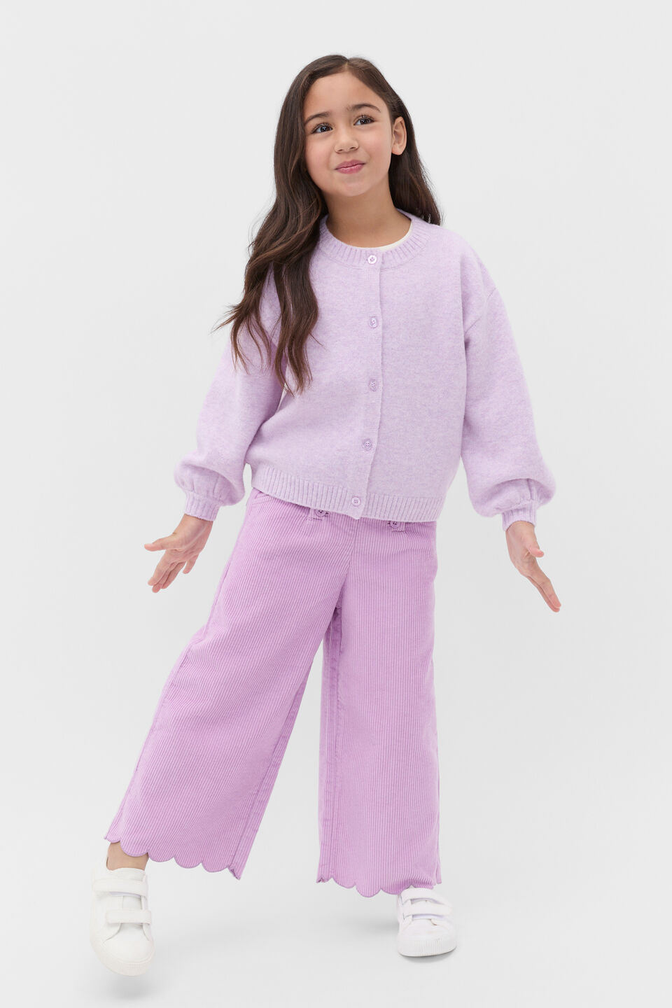 Fluffy Knit Cardigan  Orchid