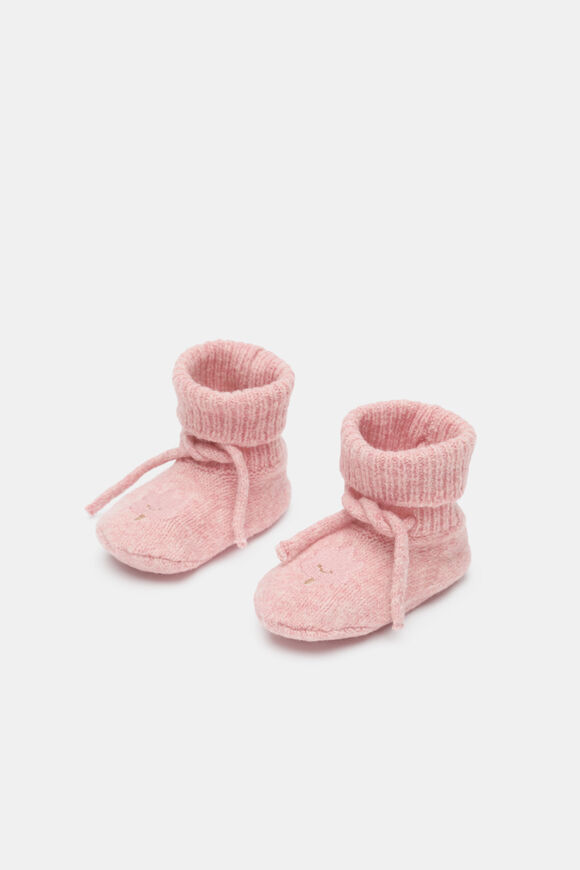 Leaf Knit Bootie  Blush Pink Marle  hi-res