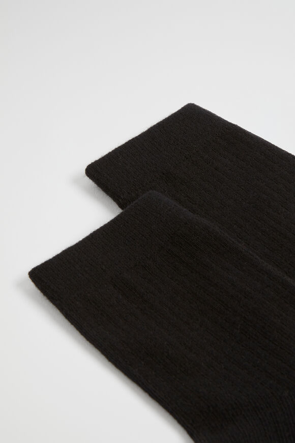 Core Quarter Crew Sock  Black  hi-res