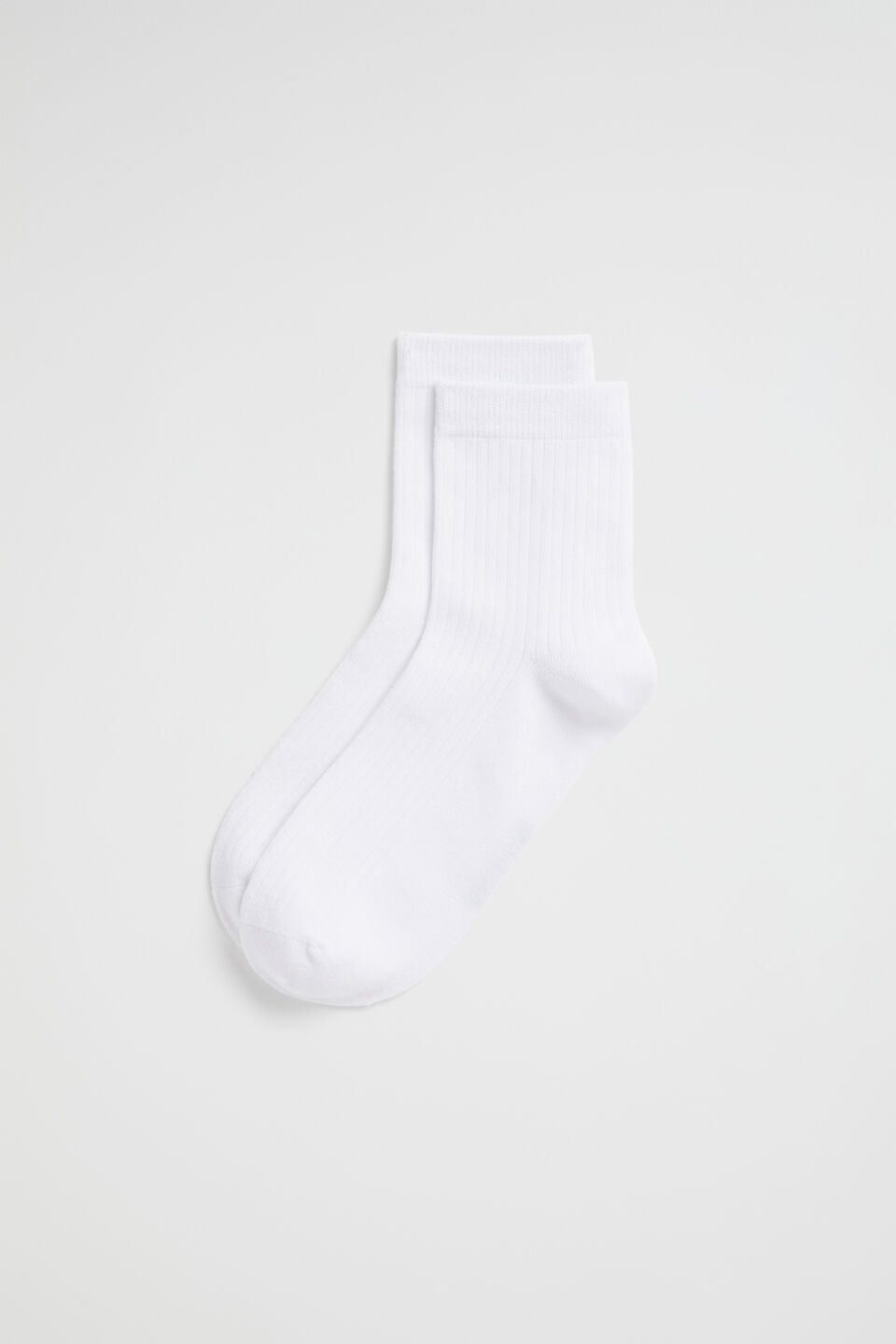 Core Quarter Crew Sock  White