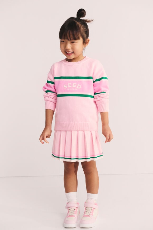 Retro Logo Knit Sweater  Pink Lemonade  hi-res