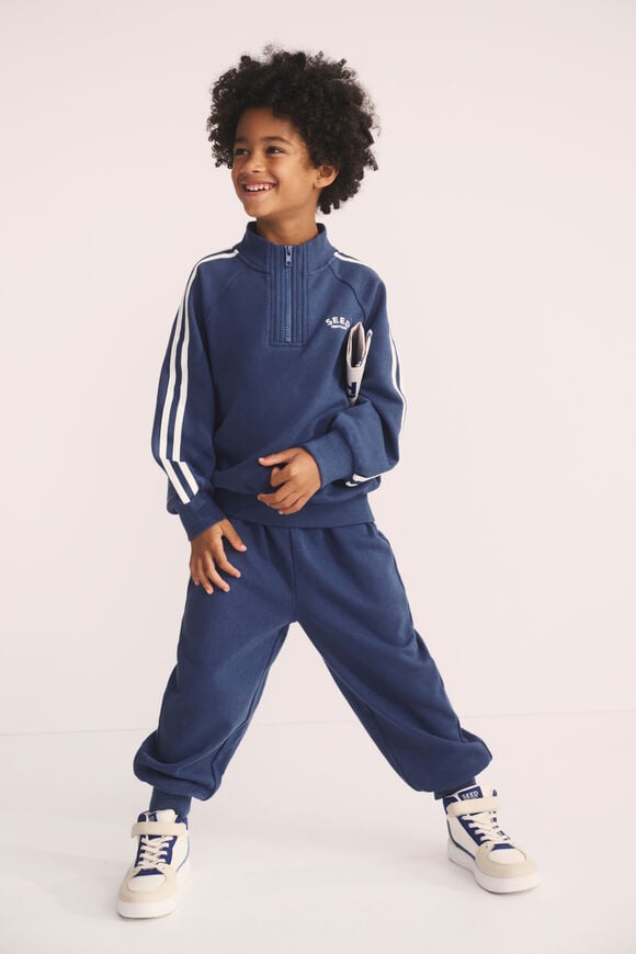 Slim Leg Track Pant  Washed Navy  hi-res