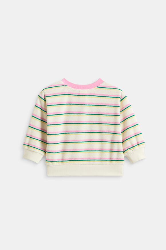 Stripe Toweling Sweat  Multi  hi-res