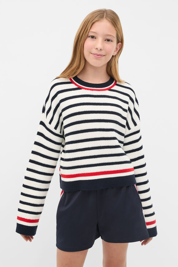 Crop Knit Sweater  Classic Cream  hi-res