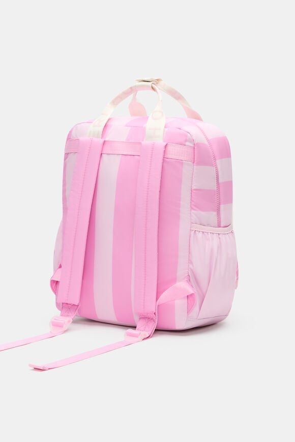 Pink Stripe Initial Backpack  P  hi-res