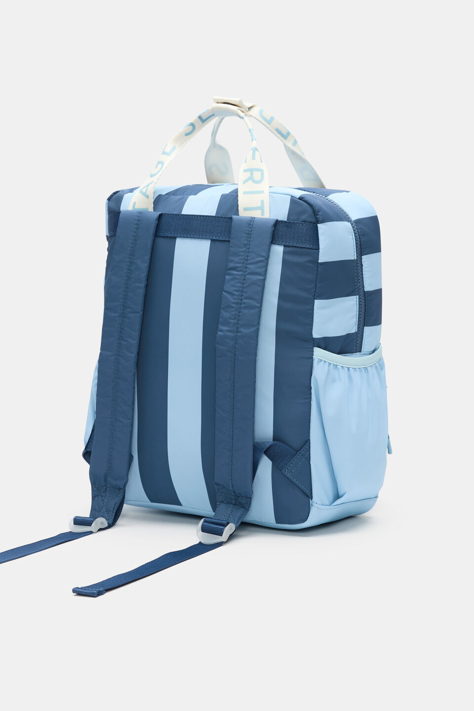 Blue Stripe Initial Backpack  D