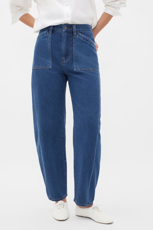 Barrel Leg Pocket Jean  Heritage Wash  hi-res