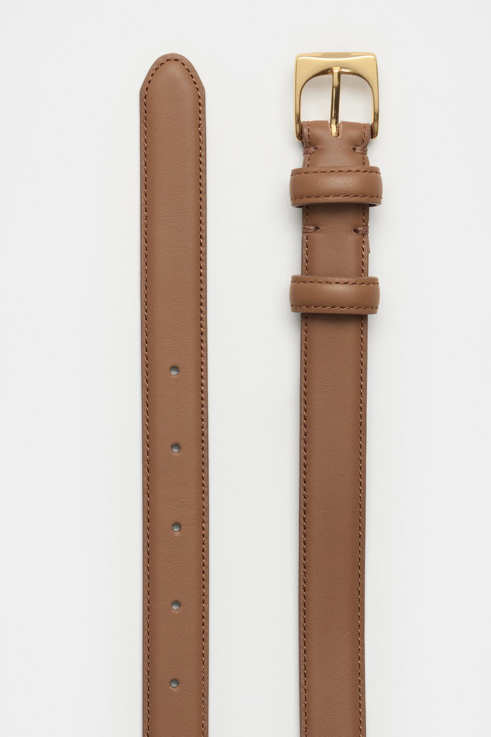 Kinsley Rounded Buckle Belt  Toffee