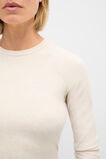 Core Rib Crew Neck Top  Mist Marle  hi-res