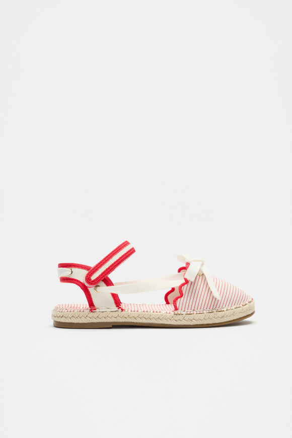 Stripe Espadrille  Strawberry Red  hi-res