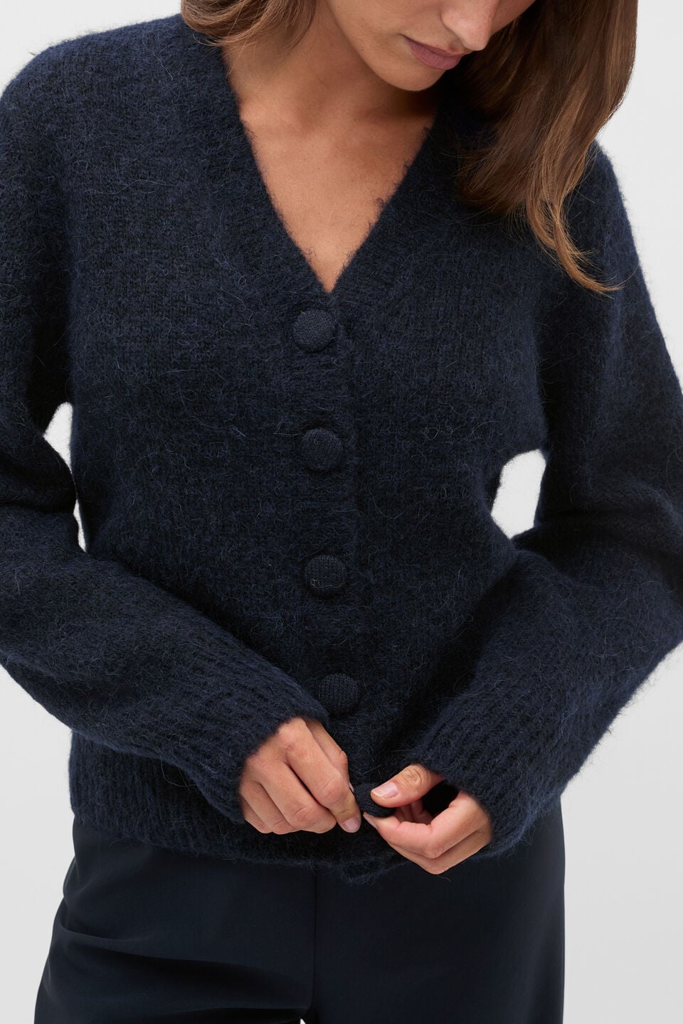 Lofty Relaxed Cardigan  Twilight Blue