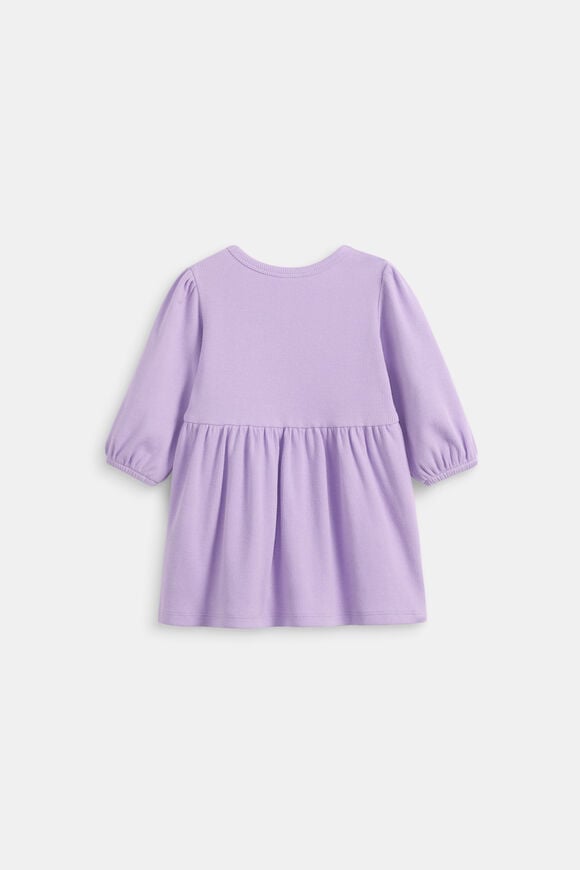 Logo Rib Dress  Lilac  hi-res