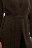 Luxe Fluffy Long Cardigan  Coffee Bean  hi-res