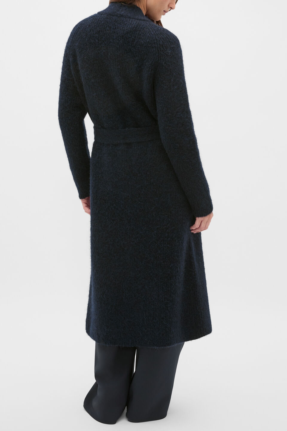 Luxe Fluffy Long Cardigan  Twilight Blue
