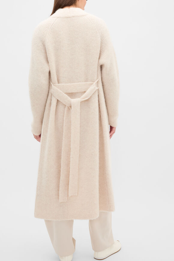 Luxe Fluffy Long Cardigan  Vanilla Cream Marle  hi-res