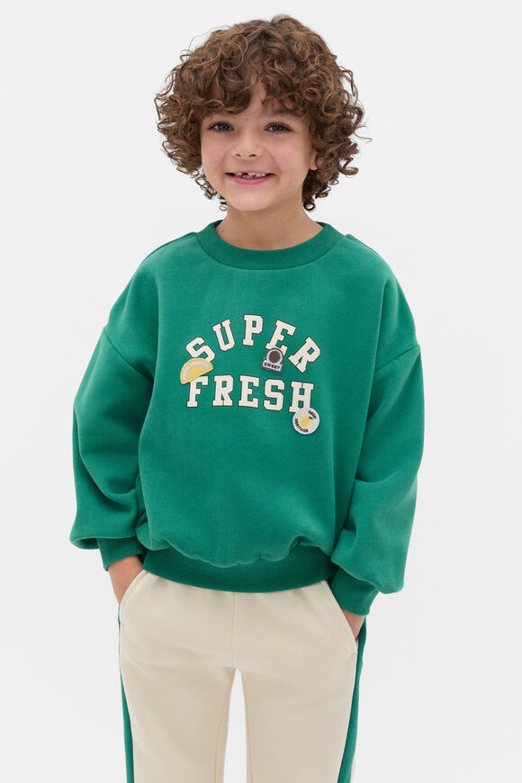 Fresh Sticker Sweat  Jungle Green  hi-res