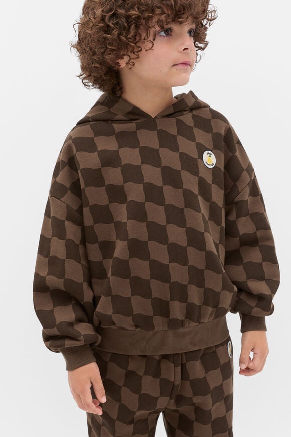 Check Hoodie  Cacao  hi-res