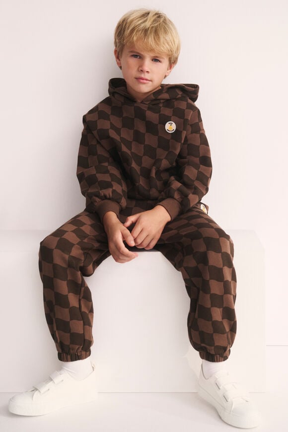 Check Hoodie  Cacao  hi-res