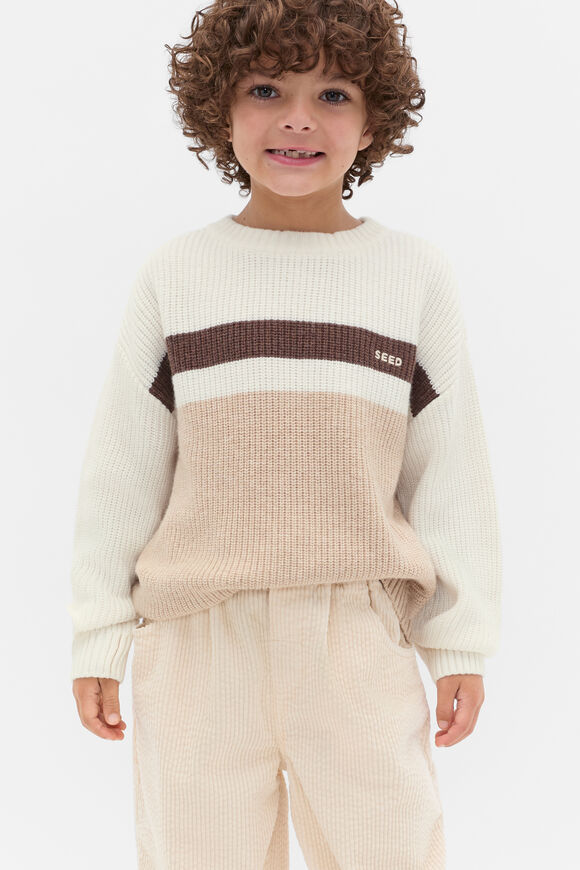 Colourblock Knit  Moonstone  hi-res
