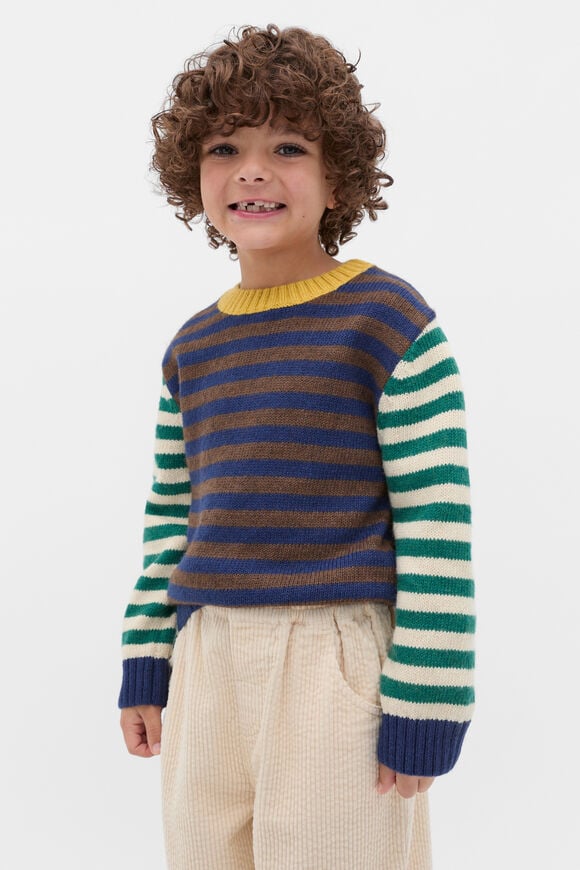 Stripe Cosy Knit  Multi  hi-res