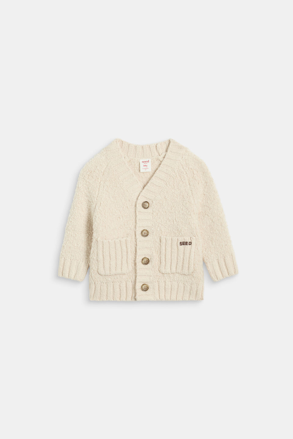 Teddy Knit Cardigan  Moonstone