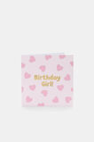 Birthday Girl Heart Card  Multi  hi-res