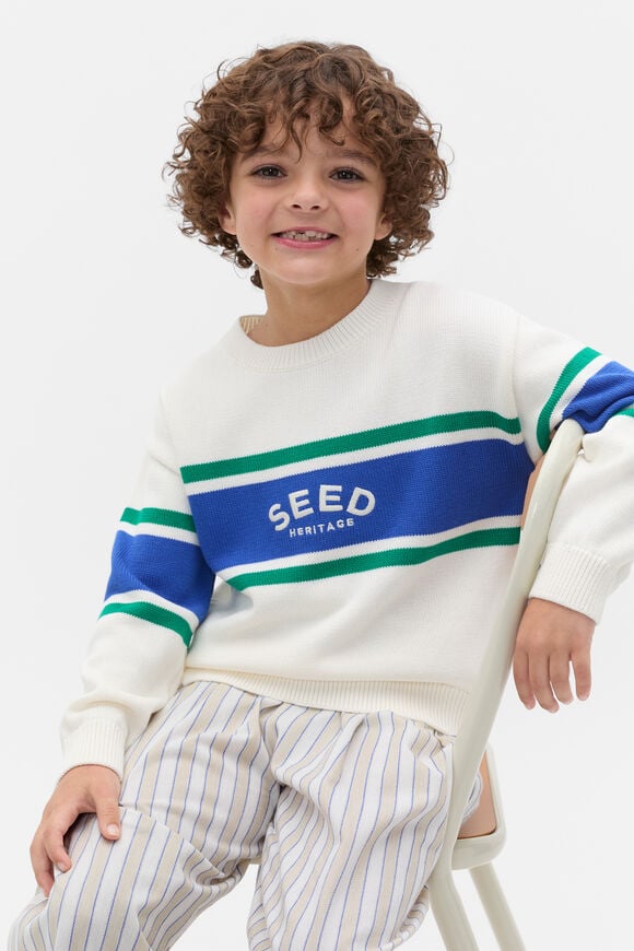 Retro Logo Knit Sweater  Classic Cream  hi-res