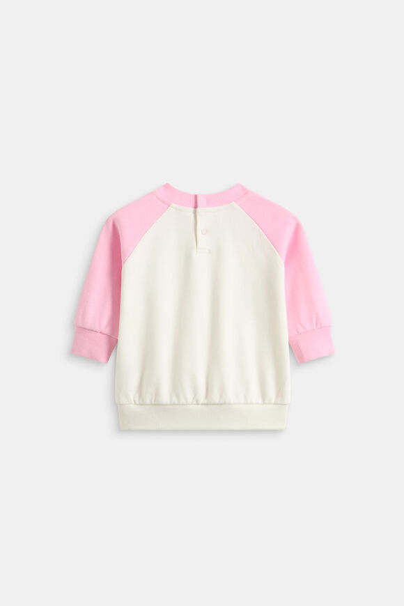 Colourblock Logo Sweat  Classic Cream  hi-res