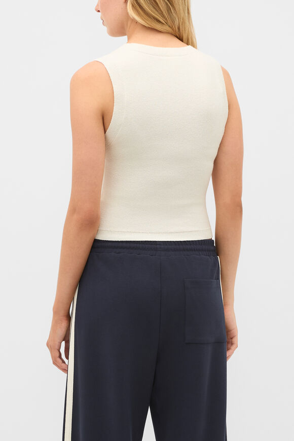 Boucle Knit Tank  Coconut Cream  hi-res